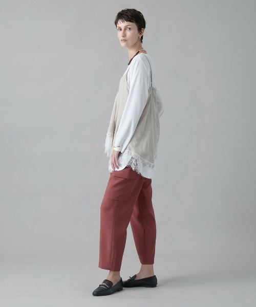 leswel(レスウェル)の「【M/L】レーストリムキャミブラウス(シャツ/ブラウス・レディース・チャコール/ベージュ/ダークブラウン・L/M)」の20枚目の写真