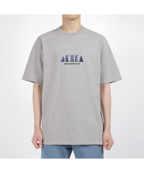 AEXEA(アクシー)の「インザスペース 半袖Tシャツ E04BRD_ABX10221(Tシャツ/カットソー・メンズ・ブラック/ホワイト/ブルー/グレー系その他・M/S/XL/L)」の1枚目の写真