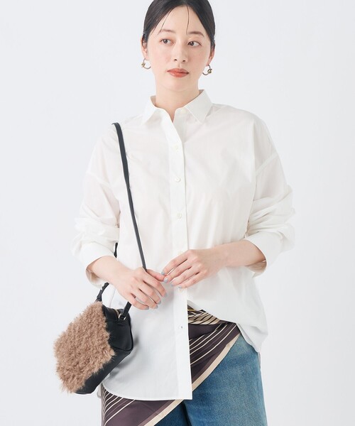 NOLLEY’S(ノーリーズ)の「MY STANDARDシャツ(シャツ/ブラウス・レディース・ホワイト/ベージュ/ブルー系その他7/ブルー系その他3・FREE)」の1枚目の写真