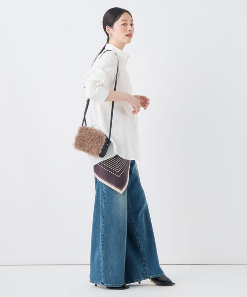 NOLLEY’S(ノーリーズ)の「MY STANDARDシャツ(シャツ/ブラウス・レディース・ホワイト/ベージュ/ブルー系その他7/ブルー系その他3・FREE)」の6枚目の写真