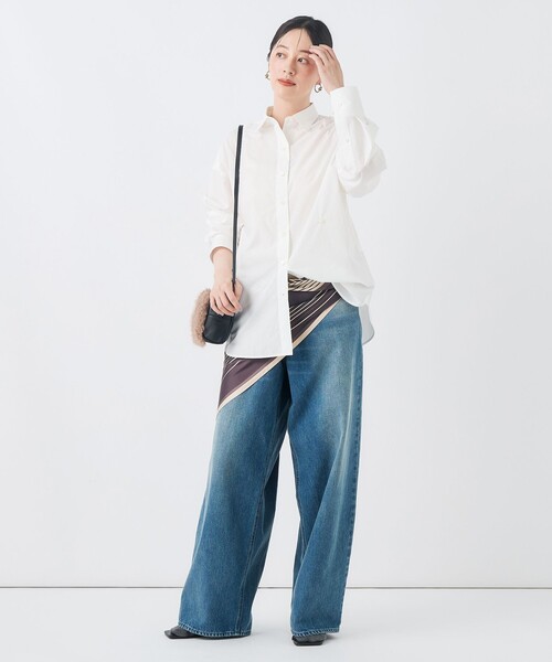 NOLLEY’S(ノーリーズ)の「MY STANDARDシャツ(シャツ/ブラウス・レディース・ホワイト/ベージュ/ブルー系その他7/ブルー系その他3・FREE)」の9枚目の写真