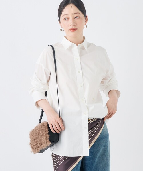 NOLLEY’S(ノーリーズ)の「MY STANDARDシャツ(シャツ/ブラウス・レディース・ホワイト/ベージュ/ブルー系その他7/ブルー系その他3・FREE)」の11枚目の写真