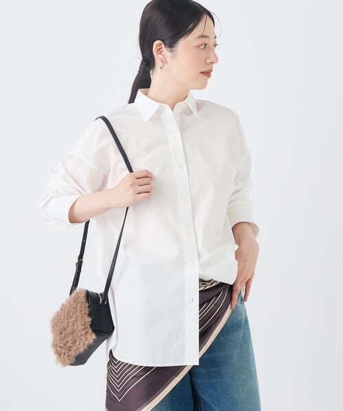 NOLLEY’S(ノーリーズ)の「MY STANDARDシャツ(シャツ/ブラウス・レディース・ホワイト/ベージュ/ブルー系その他7/ブルー系その他3・FREE)」の12枚目の写真