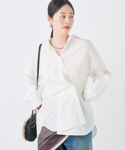 NOLLEY’S(ノーリーズ)の「MY STANDARDシャツ(シャツ/ブラウス・レディース・ホワイト/ベージュ/ブルー系その他7/ブルー系その他3・FREE)」の20枚目の写真