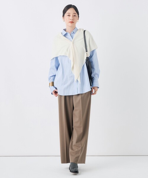NOLLEY’S(ノーリーズ)の「MY STANDARDシャツ(シャツ/ブラウス・レディース・ホワイト/ベージュ/ブルー系その他7/ブルー系その他3・FREE)」の21枚目の写真