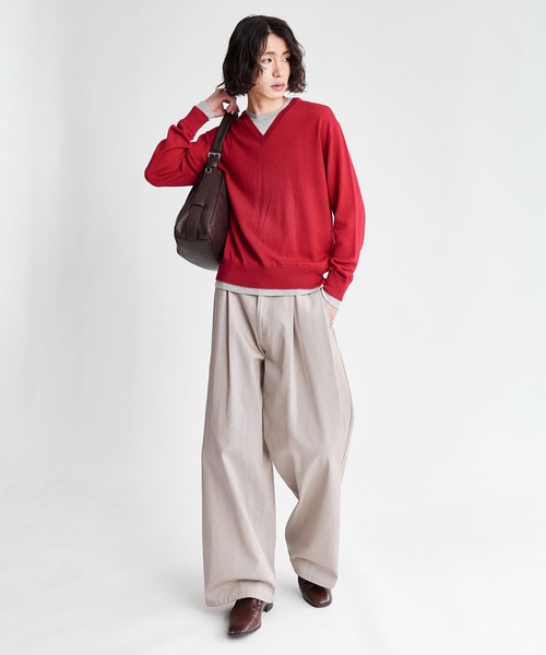 SINSS(シンス)の「Square hobo bag / スクエアホーボーバッグ(ショルダーバッグ・メンズ・ブラウン/ブラック・FREE)」の8枚目の写真