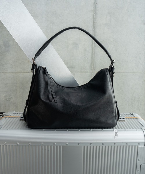 SINSS(シンス)の「Square hobo bag / スクエアホーボーバッグ(ショルダーバッグ・メンズ・ブラウン/ブラック・FREE)」の18枚目の写真