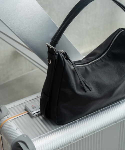 SINSS(シンス)の「Square hobo bag / スクエアホーボーバッグ(ショルダーバッグ・メンズ・ブラウン/ブラック・FREE)」の19枚目の写真