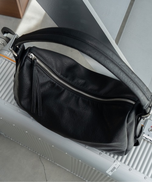 SINSS(シンス)の「Square hobo bag / スクエアホーボーバッグ(ショルダーバッグ・メンズ・ブラウン/ブラック・FREE)」の20枚目の写真