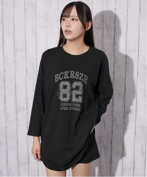 GORGE（ゴージ）の「ピグメント ナンバーロゴチュニック｜全3色（チュニック・レディース・ブラウン/スミクロ/チャコール・F）」の9枚目の写真