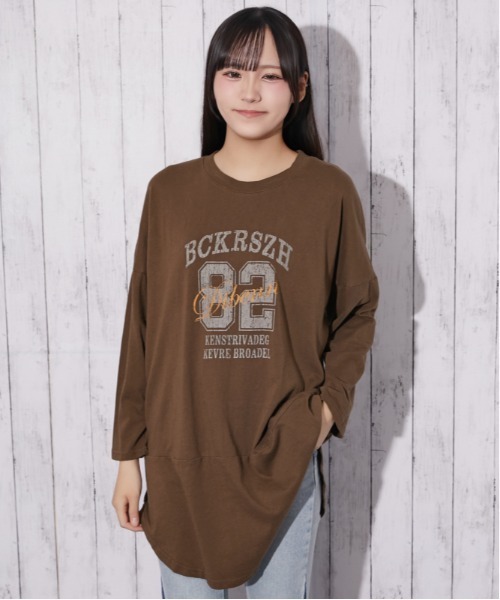 GORGE（ゴージ）の「ピグメント ナンバーロゴチュニック｜全3色（チュニック・レディース・ブラウン/スミクロ/チャコール・F）」の13枚目の写真