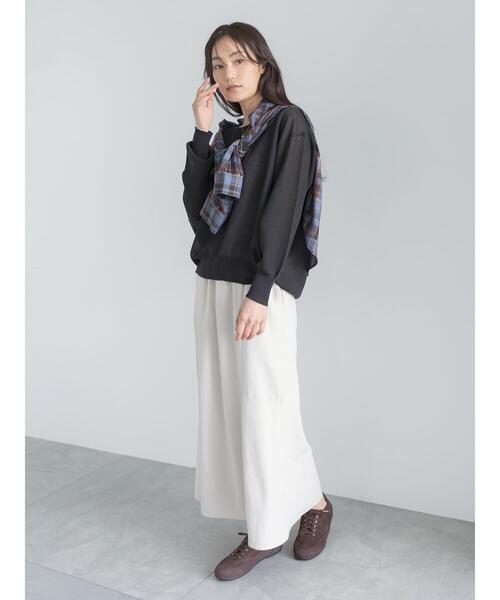 Te chichi(テチチ)の「【UVカット/マシンウォッシャブル】スエードライクスカート(セットアップ可)(スカート・レディース・チャコールグレー/ブラウン/オフホワイト・F)」の13枚目の写真