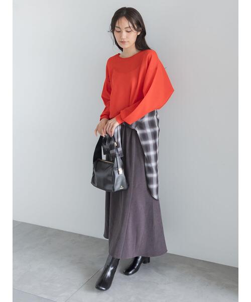 Te chichi(テチチ)の「【UVカット/マシンウォッシャブル】スエードライクスカート(セットアップ可)(スカート・レディース・チャコールグレー/ブラウン/オフホワイト・F)」の19枚目の写真