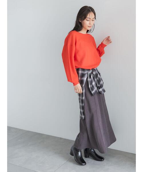 Te chichi(テチチ)の「【UVカット/マシンウォッシャブル】スエードライクスカート(セットアップ可)(スカート・レディース・チャコールグレー/ブラウン/オフホワイト・F)」の20枚目の写真