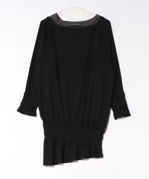 forget me not（フォーゲットミーノット）の「HUT PLEATED LONG T-SHIRT S26WJD02BL（Tシャツ/カットソー）」