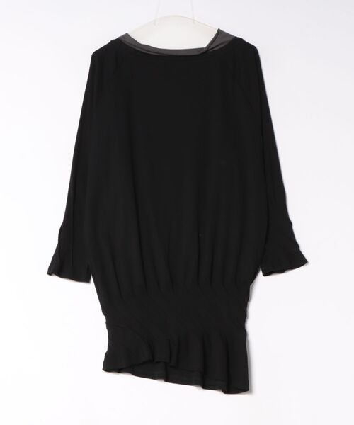 forget me not（フォーゲットミーノット）の「HUT PLEATED LONG T-SHIRT S26WJD02BL（Tシャツ/カットソー・メンズ・ブラック・SMALL）」の2枚目の写真