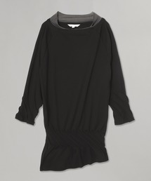 forget me not（フォーゲットミーノット）の「HUT PLEATED LONG T-SHIRT S26WJD02BL（Tシャツ/カットソー）」