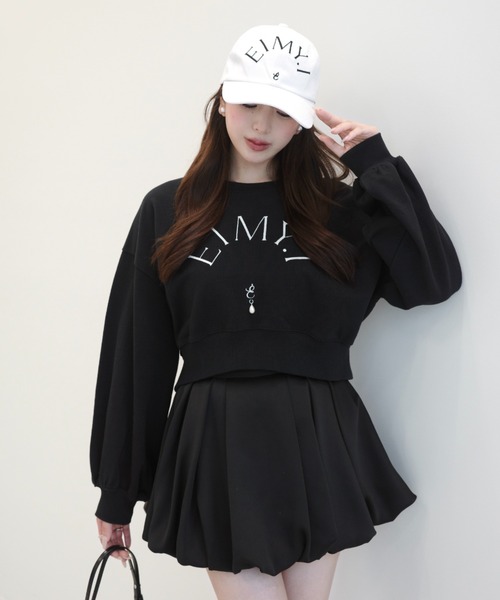 EIMY ISTOIRE(エイミーイストワール)の「10TH CHAPTER SWEAT(スウェット・レディース・ブラック/ホワイト/ライトピンク/グレー・FREE)」の2枚目の写真