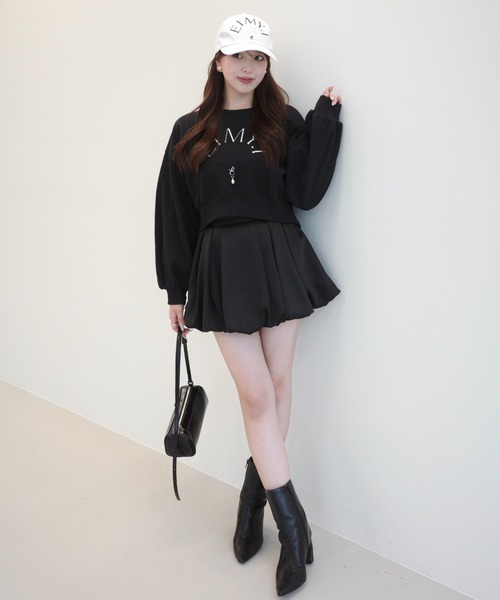 EIMY ISTOIRE(エイミーイストワール)の「10TH CHAPTER SWEAT(スウェット・レディース・ブラック/ホワイト/ライトピンク/グレー・FREE)」の16枚目の写真