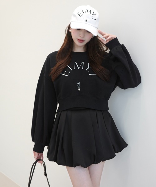 EIMY ISTOIRE(エイミーイストワール)の「10TH CHAPTER SWEAT(スウェット・レディース・ブラック/ホワイト/ライトピンク/グレー・FREE)」の14枚目の写真