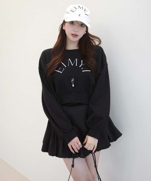 EIMY ISTOIRE(エイミーイストワール)の「10TH CHAPTER SWEAT(スウェット・レディース・ブラック/ホワイト/ライトピンク/グレー・FREE)」の15枚目の写真