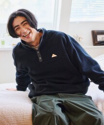 KELTY/ケルティ 限定展開 KELTY×FREAK'S STORE/ケルティ 別注 ボア フリース 配色 ハーフスナップボタン プルオーバー
