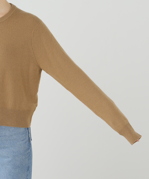 journal standard L'essage（ジャーナルスタンダードレサージュ）の「INSCRIRE/アンスクリア Tight Fit Cardigan カーディガン（ニット/セーター・レディース・キャメル/レッド・FREE）」の5枚目の写真