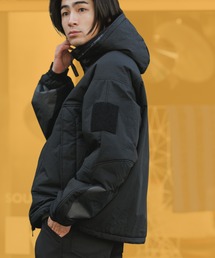 WILD THINGS(ワイルドシングス)の「WILD THINGS/ワイルドシングス SHORT MONSTER PARKA ショートモンスターパーカー 中綿ジャケット パファー ショート丈 クロップド丈 フード取り外し可能 無地 メンズ レディース 2026年 秋 秋服 冬 冬服(ダウンジャケット/コート・レディース)」