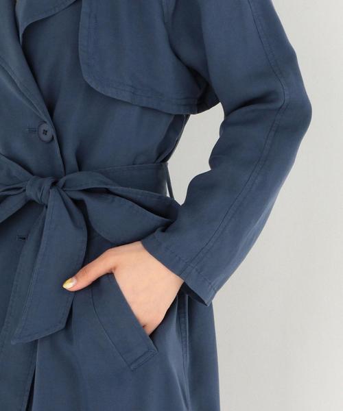 Another Edition(アナザーエディション)の「スモーキーノーカラートレンチコート/AEBFC スモーキーOX NC TRC◆(トレンチコート・レディース・ブラック/ベージュ/ネイビー・SMALL/MEDIUM)」の9枚目の写真