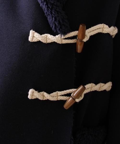 coen（コーエン）の「ボンディング裏ボアダッフルコート（ダッフルコート・レディース・ベージュ/ネイビー/ブラック・LARGE/MEDIUM）」の16枚目の写真