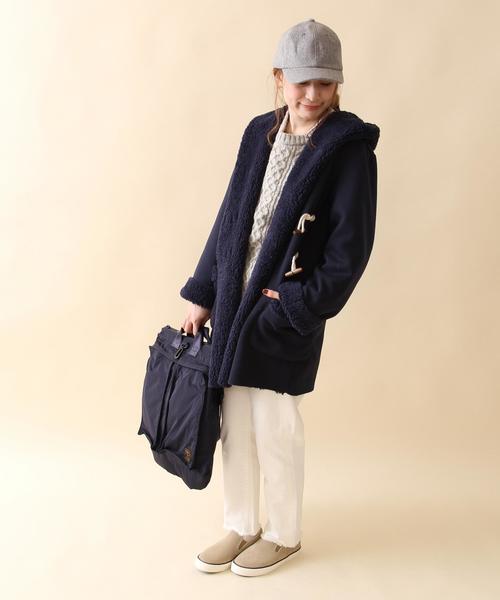 coen（コーエン）の「ボンディング裏ボアダッフルコート（ダッフルコート・レディース・ベージュ/ネイビー/ブラック・LARGE/MEDIUM）」の7枚目の写真