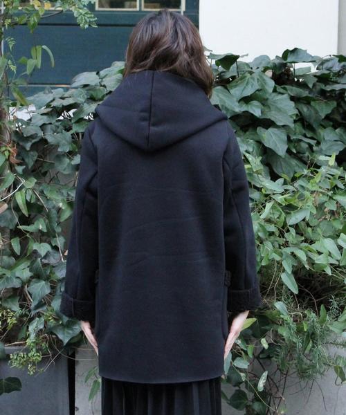 coen（コーエン）の「ボンディング裏ボアダッフルコート（ダッフルコート・レディース・ベージュ/ネイビー/ブラック・LARGE/MEDIUM）」の10枚目の写真