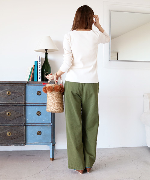 N.（N. Natural Beauty Basic）（エヌエヌナチュラルビューティーベーシック）の「総針Ｖネック（ニット/セーター・レディース・ホワイト系その他/ピンク/ホワイト/グレー/ネイビー・MEDIUM）」の16枚目の写真