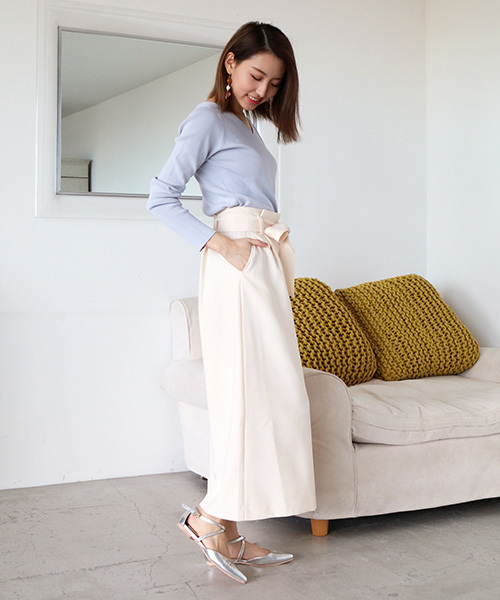 N.（N. Natural Beauty Basic）（エヌエヌナチュラルビューティーベーシック）の「総針Ｖネック（ニット/セーター・レディース・ホワイト系その他/ピンク/ホワイト/グレー/ネイビー・MEDIUM）」の19枚目の写真