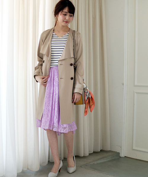 N.（N. Natural Beauty Basic）（エヌエヌナチュラルビューティーベーシック）の「総針Ｖネック（ニット/セーター・レディース・ホワイト系その他/ピンク/ホワイト/グレー/ネイビー・MEDIUM）」の9枚目の写真