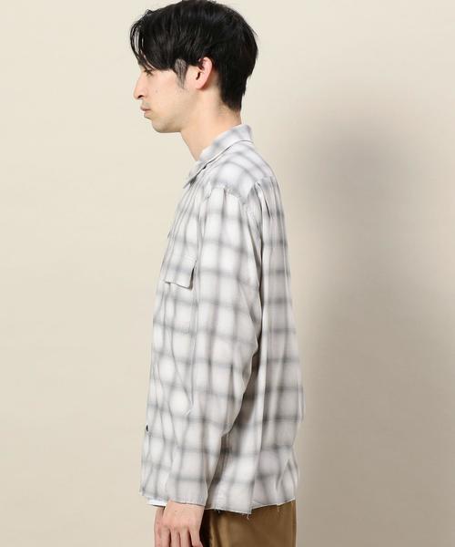 BEAUTY&YOUTH UNITED ARROWS(ビューティーアンドユースユナイテッドアローズ)の「BY オンブレチェック 2ボタン フォルム シャツ ◆(シャツ/ブラウス・メンズ・グレー/コバルトブルー・LARGE/SMALL/MEDIUM/X-LARGE)」の5枚目の写真