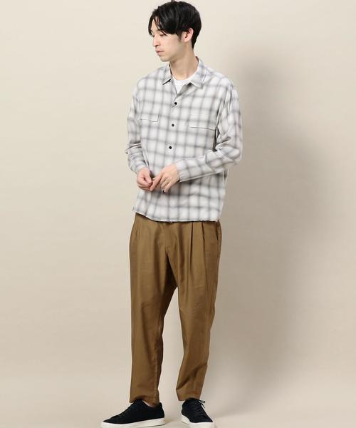 BEAUTY&YOUTH UNITED ARROWS(ビューティーアンドユースユナイテッドアローズ)の「BY オンブレチェック 2ボタン フォルム シャツ ◆(シャツ/ブラウス・メンズ・グレー/コバルトブルー・LARGE/SMALL/MEDIUM/X-LARGE)」の6枚目の写真