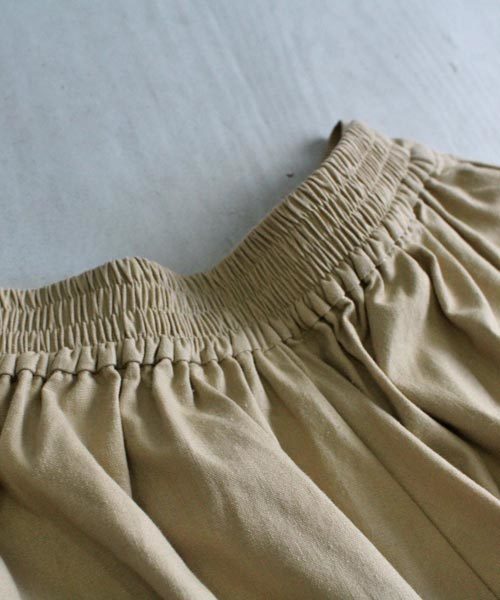 antiqua（アンティカ）の「綿麻ワイド×ワイドパンツ（その他パンツ・レディース・カーキ/ネイビー/ベージュ・M）」の9枚目の写真