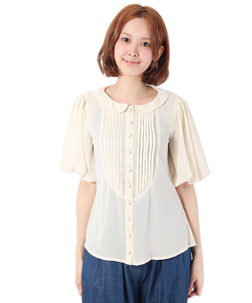 SILAS(サイラス)の「BALLOON CHIFFON BLOUSE(シャツ/ブラウス・レディース・ホワイト・SMALL/MEDIUM)」の1枚目の写真