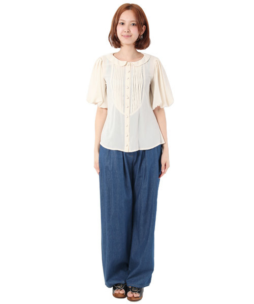 SILAS(サイラス)の「BALLOON CHIFFON BLOUSE(シャツ/ブラウス・レディース・ホワイト・SMALL/MEDIUM)」の4枚目の写真