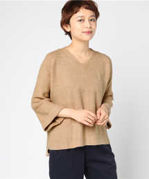 panasea | Vネックフレアベルスリーブニットプルオーバー(ニット/セーター)