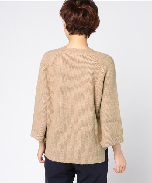 panasea（パナシア）の「Vネックフレアベルスリーブニットプルオーバー（ニット/セーター・レディース・オフホワイト/モカ/イエロー/ブラック・FREE）」の8枚目の写真