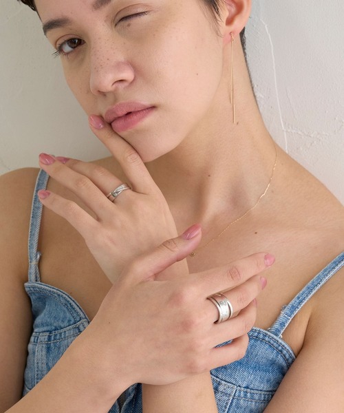 JUPITER（ジュピター）の「【SV925】ボリュームワイドシルバーリング（リング・レディース・シルバー・#13/#11）」の14枚目の写真