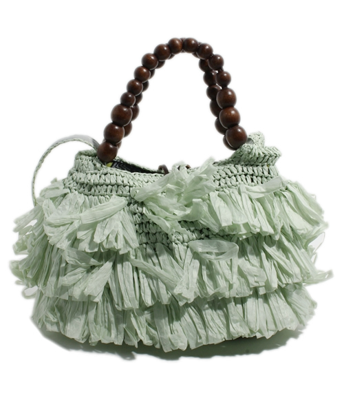 Another Edition（アナザーエディション）の「AE 2WayFrangePP TOTE（ショルダーバッグ・レディース・ライム/イエロー・フリー）」の4枚目の写真