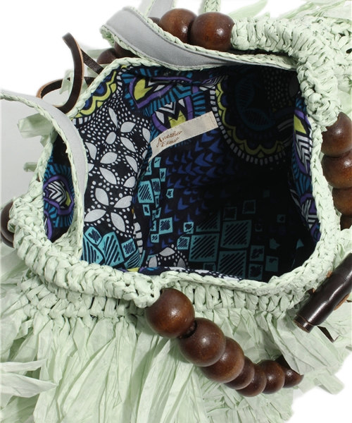 Another Edition（アナザーエディション）の「AE 2WayFrangePP TOTE（ショルダーバッグ・レディース・ライム/イエロー・フリー）」の10枚目の写真