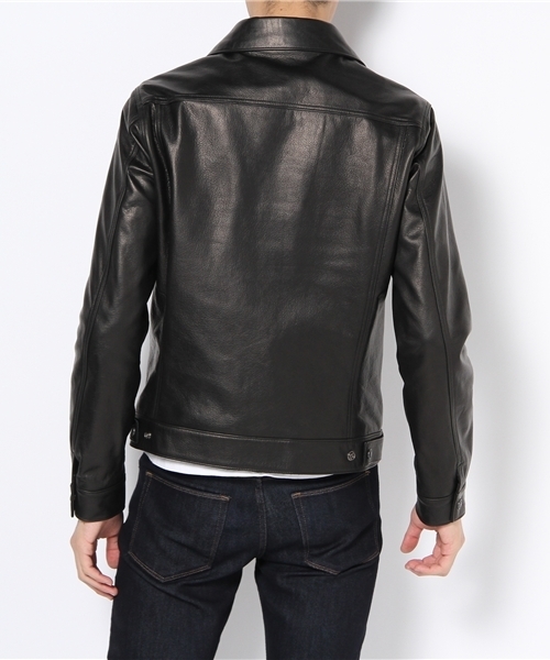 HYSTERIC GLAMOUR（ヒステリックグラマー）の「カウレザーGジャン（ブルゾン・メンズ・ブラック・SMALL/MEDIUM/LARGE）」の3枚目の写真