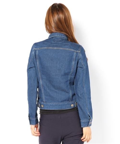 coen（コーエン）の「イージーデニムジャケット（デニムジャケット・レディース・ライトブルー/ネイビー・MEDIUM/LARGE）」の4枚目の写真