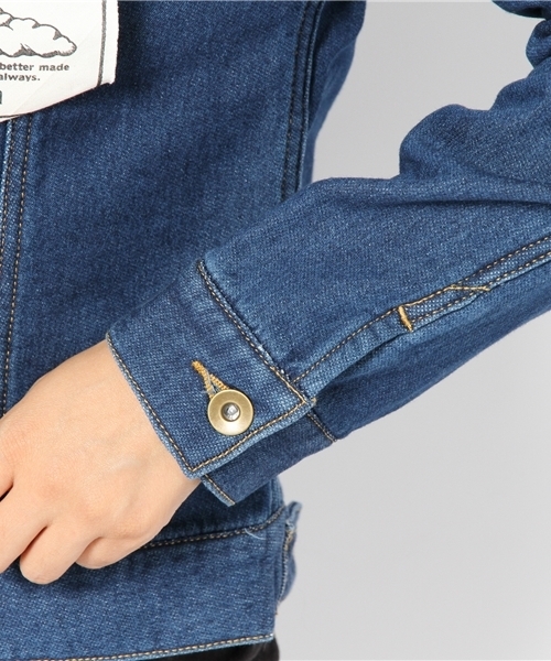 coen（コーエン）の「イージーデニムジャケット（デニムジャケット・レディース・ライトブルー/ネイビー・MEDIUM/LARGE）」の7枚目の写真