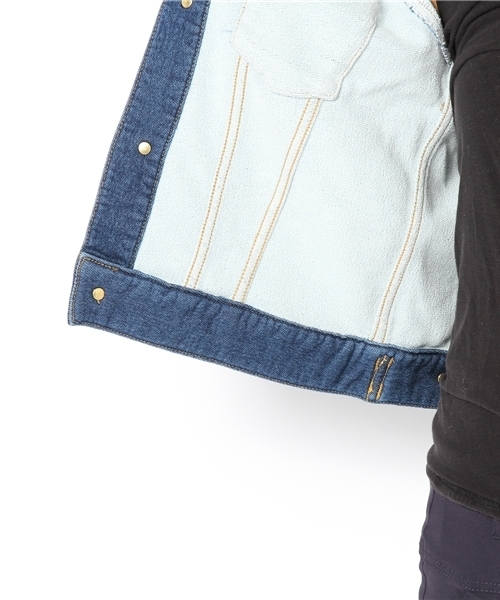 coen（コーエン）の「イージーデニムジャケット（デニムジャケット・レディース・ライトブルー/ネイビー・MEDIUM/LARGE）」の9枚目の写真