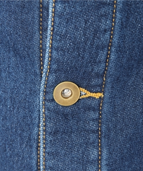 coen（コーエン）の「イージーデニムジャケット（デニムジャケット・レディース・ライトブルー/ネイビー・MEDIUM/LARGE）」の10枚目の写真